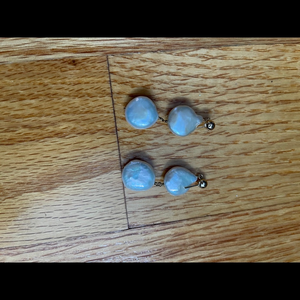 Ross Simon Dangle Pearl Earrings